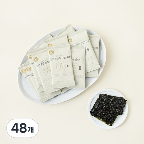 만전김 조미 곱창돌김 입니다, 3g, 48개