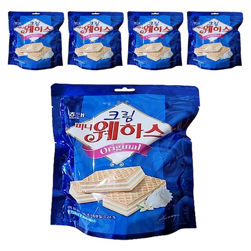 해태제과 크림 미니 웨하스, 150g, 5개