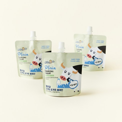 밀키요 스퀴징 요거트 플레인, 120ml, 3개입, 1개
