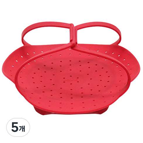 베링 실리콘 멀티 찜기 1단, 20cm, 5개