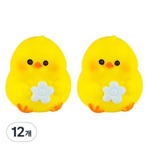 라벤티아 귀요미 병아리 장식품 타입1, 12개