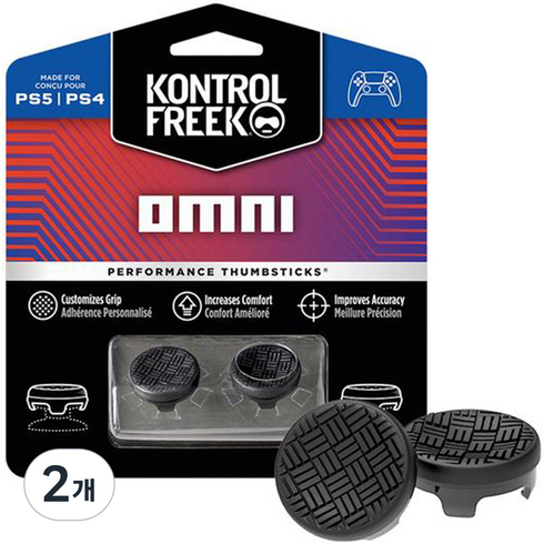 컨트롤프릭 Omni PS5 / PS4 퍼포먼스 썸스틱 블랙, 2개