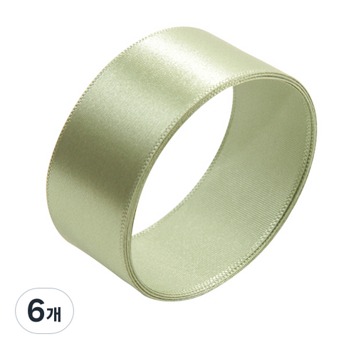 공단리본 50yard 25mm, 37카키, 45m, 6개
