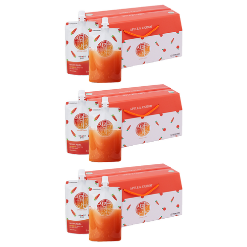 사과엔당근 즙 주스, 100ml, 60개