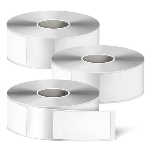 탐사 미니 시리즈 네임스티커 라벨 프린터용 라벨지 화이트 200매 14 x 30 mm, 3개, 200칸