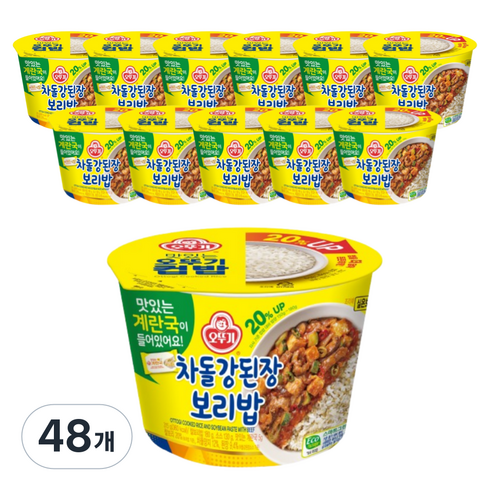 오뚜기 차돌강된장 보리밥, 315g, 48개