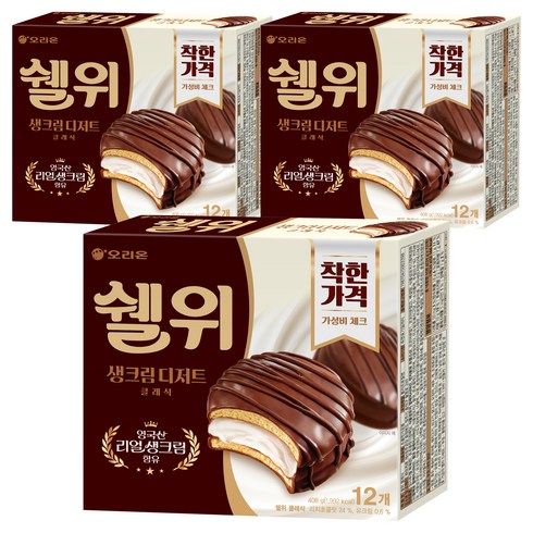 오리온 쉘위 클래식, 408g, 3개