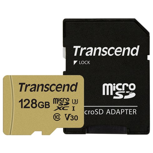 트랜센드 마이크로SD카드 MLC 메모리카드 TS128GUSD500S, 128GB, 1개