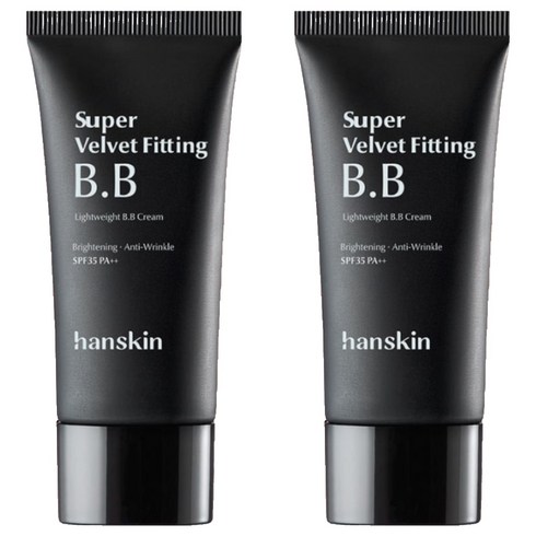 한스킨 수퍼 벨벳 피팅 BB크림 SPF35 PA++, 내추럴베이지, 30g, 30ml, 2개