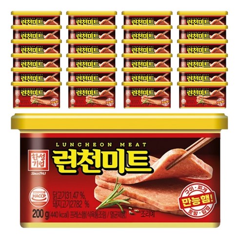 한성기업 런천 미트, 200g, 25개