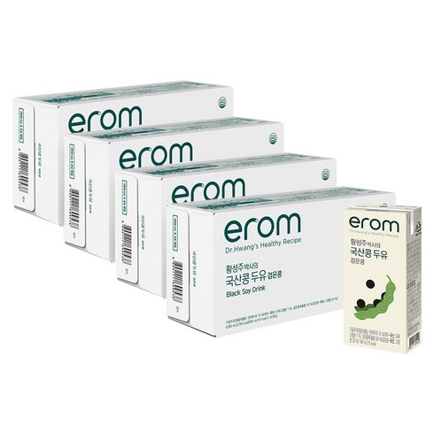 이롬 황성주 검은콩 두유, 190ml, 96개