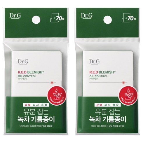 닥터지 레드 블레미쉬 오일 컨트롤 페이퍼, 70개입, 2개