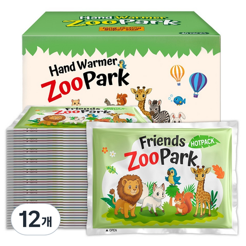 인라이프 국내제조 포켓형 ZooPark 핫팩 40개입, 12개