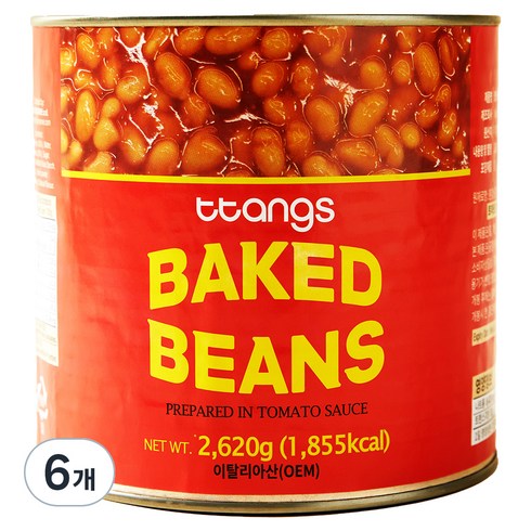 땅스 베이크드 빈스, 6개, 2.62kg