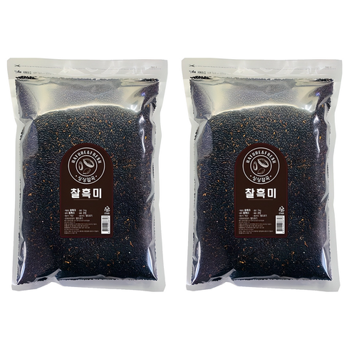 싱싱잡곡 찰흑미, 3kg, 2개