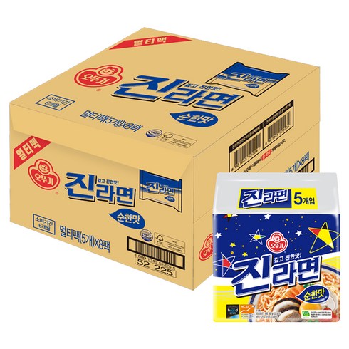오뚜기 진라면 순한맛 120g, 40개