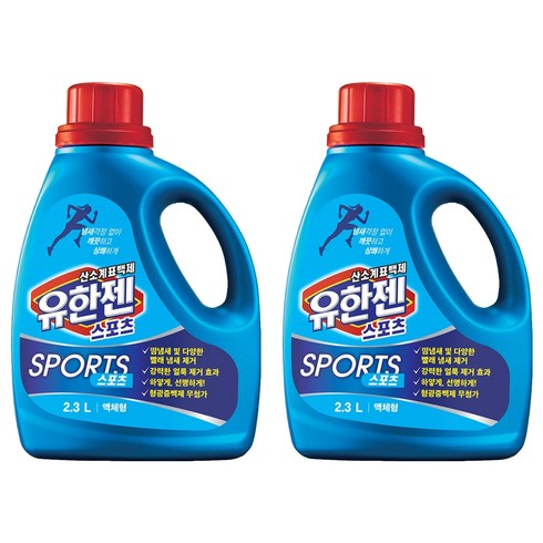 유한젠 액체형 스포츠 표백제, 2.3L, 1개입, 2개