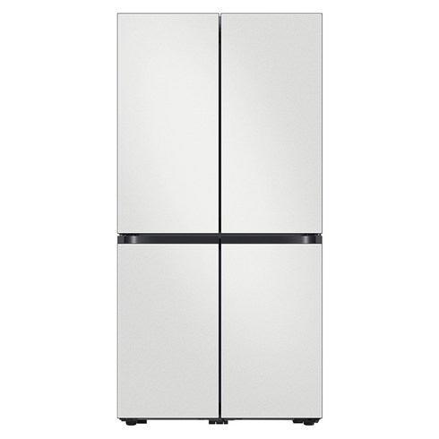 삼성전자 비스포크 4도어 냉장고 메탈 875L 방문설치, 코타 화이트(상단), 코타 화이트(하단), RF85C90F101