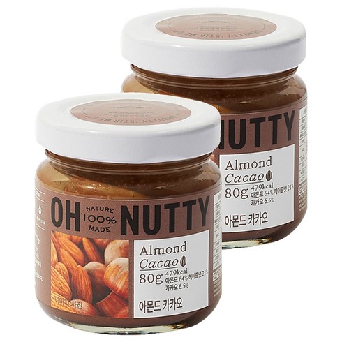 오넛티 아몬드 카카오, 80g, 2개
