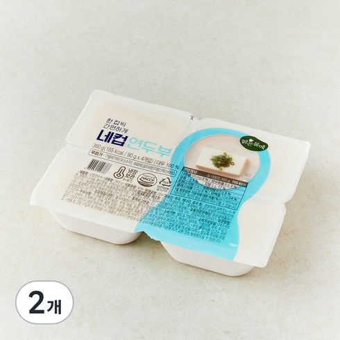 맑은물에 네컵 연두부 4개입, 360g, 2개