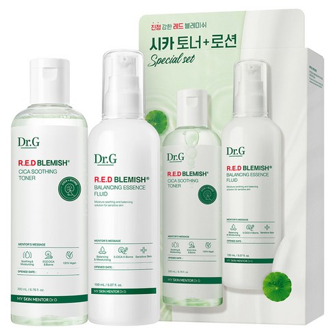 닥터지 레드 블레미쉬 시카 토너 200ml + 로션 150ml 2종 세트, 1세트