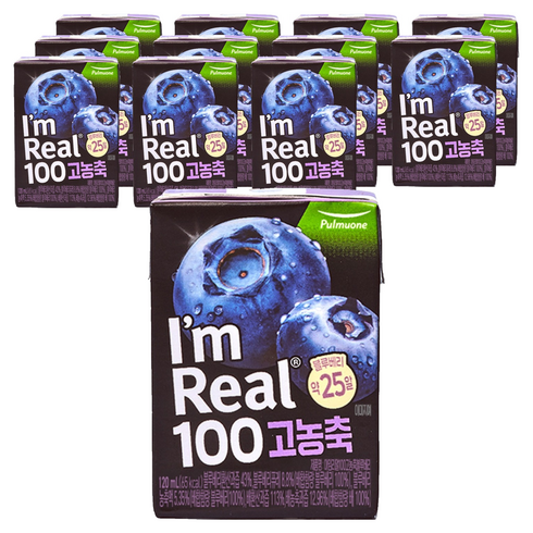 아임리얼 100 고농축 블루베리, 120ml, 12개