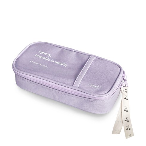 아이코닉 코트니 그랜드 펜 파우치, LAVENDER, 1개