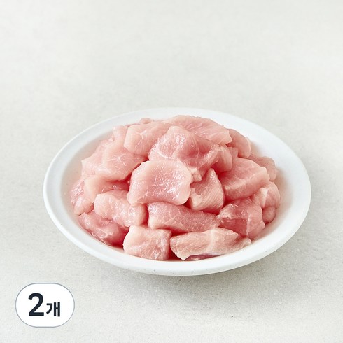 한돈 등심 카레용 (냉장), 500g, 2개