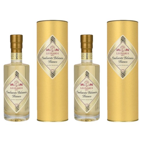 레오나르디 화이트 발사믹 콘디멘토 + 케이스, 250ml, 2개
