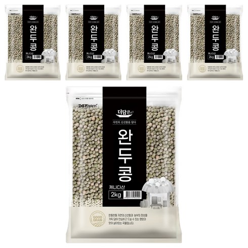 더담은 완두콩, 2kg, 5개