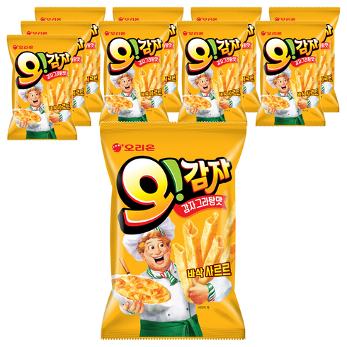 오리온 오감자 그라탕 스낵, 50g, 10개
