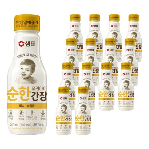 샘표 우리 아이 순한 간장 비빔 볶음용, 15개, 200ml