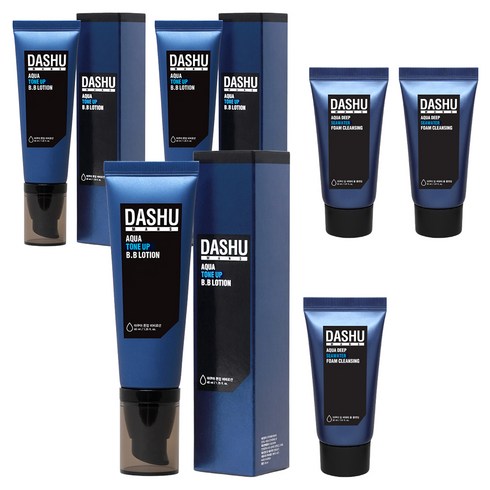 다슈 맨즈 아쿠아 톤업 비비로션 40ml + 다슈 맨즈 아쿠아 딥 씨 워터 폼클렌징 30ml, 3세트