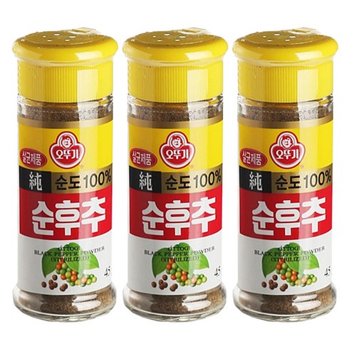 오뚜기 순후추, 45g, 3개
