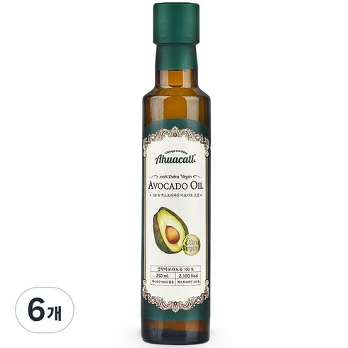 아후카틀 엑스트라버진 아보카도오일, 250ml, 6개