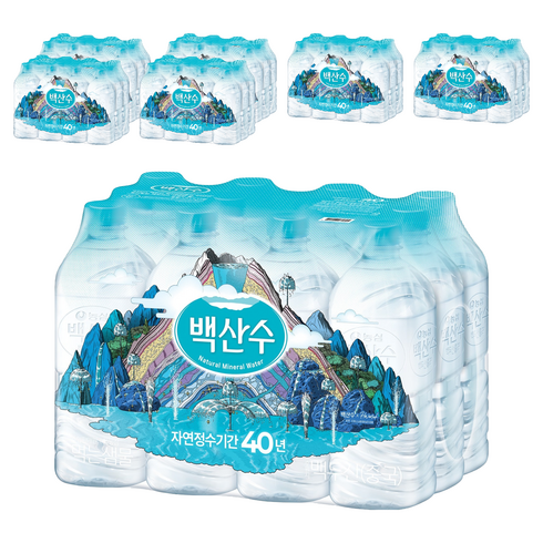 백산수 생수 무라벨, 1L, 84개