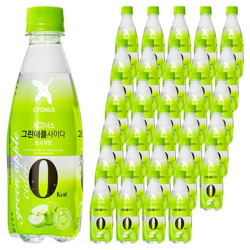 시그너스 그린애플 제로 사이다, 48개, 350ml