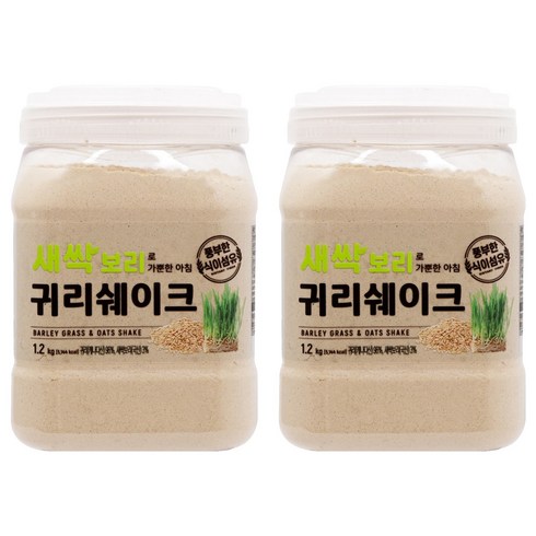 태광선식 새싹보리로 가뿐한 아침 귀리쉐이크, 2개, 1.2kg