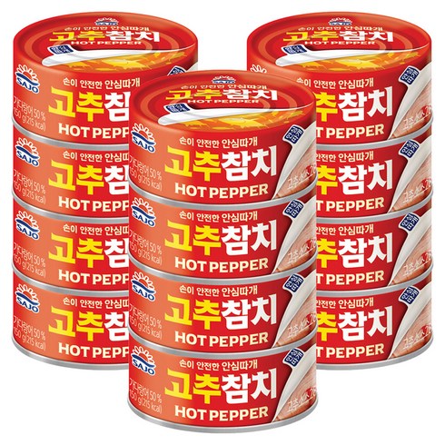 사조참치 고추참치 안심따개, 150g, 12개