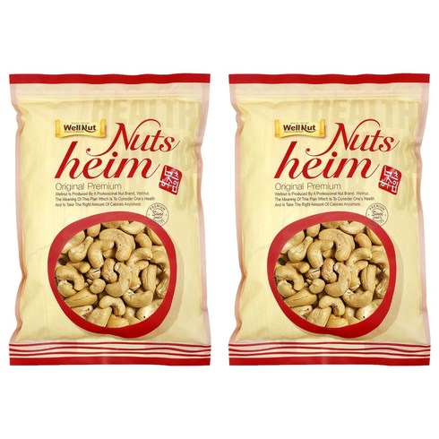 웰넛 구운 캐슈넛, 200g, 2개