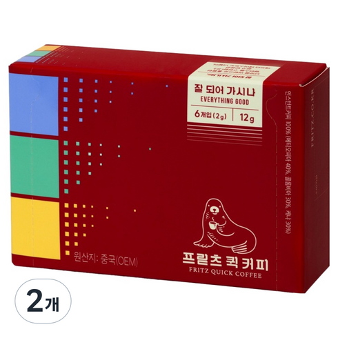 프릳츠 퀵커피, 2g, 2개, 6개입