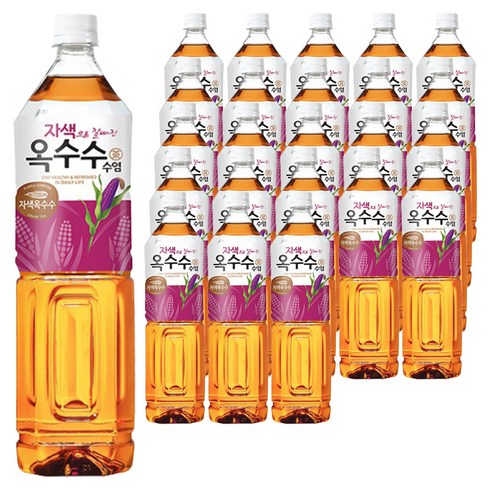 웅진 자색으로 잘빠진 옥수수수염차, 1.5L, 24개