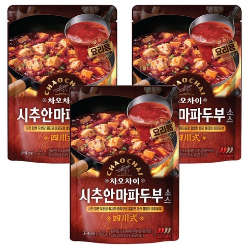 차오차이 시추안 마파두부 소스, 150g, 3개