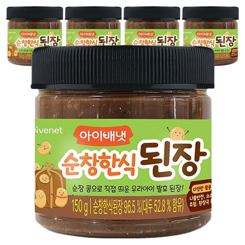 아이배냇 순창 한식 된장, 150g, 5개