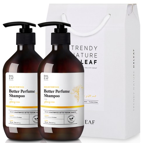 달리프 베러 퍼퓸 프리미엄 기프트 샴푸 세트 일랑로즈향 500ml 2개입, 1세트