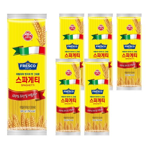 오뚜기프레스코 스파게티, 500g, 6개