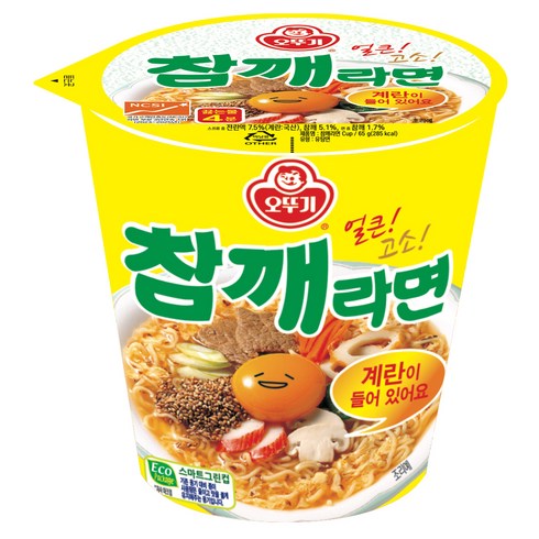 오뚜기 참깨라면 컵 65g, 90개