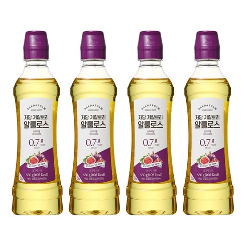 배대감 저당 저칼로리 알룰로스 오리지널, 530g, 4개