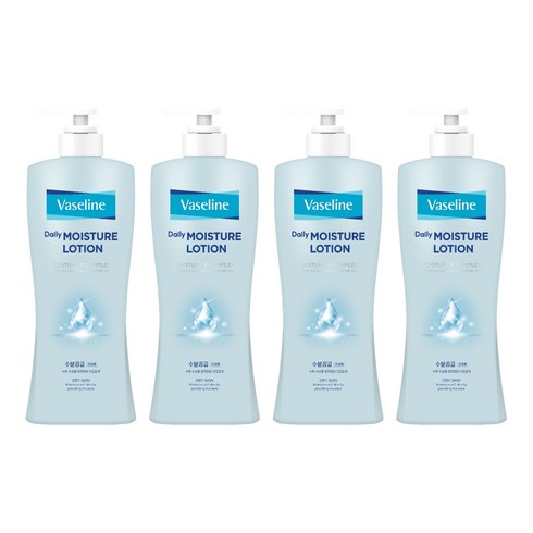 애경바세린 데일리 모이스처 로션 과일향 건성용, 450ml, 4개
