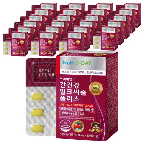 뉴트리디데이 간건강 밀크씨슬 플러스, 30정, 24개